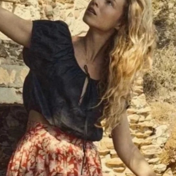 Dôen Hera Top in size XS Black lightweight ramie - Picture 2 of 5